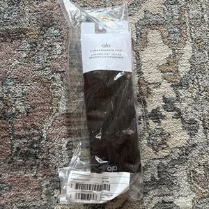 Alo Small Unisex Scrunch Socks Espresso Yoga NEW